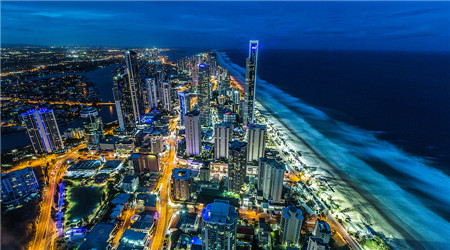 澳大利亞黃金海岸夜景